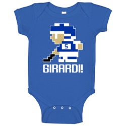 Dan Girardi # 5 Tecmo Tampa Bay Hockey Athlete Fan Baby One Piece Dan Girardi # 5 Tecmo Tampa Bay Hockey Athlete Fan Baby One Piece