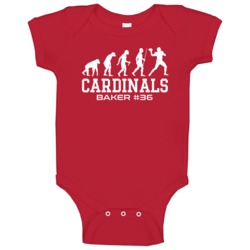 Arizona Football Evolution Budda Baker Sports Team Fan Baby One Piece Arizona Football Evolution Budda Baker Sports Team Fan Baby One Piece