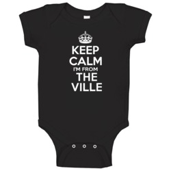 Keep Calm I'm From The Ville Usa Baby One Piece Keep Calm I'm From The Ville Usa Baby One Piece