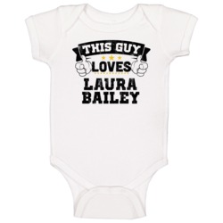 This Guy Loves Laura Bailey Sexiest Women Fan Baby One Piece This Guy Loves Laura Bailey Sexiest Women Fan Baby One Piece