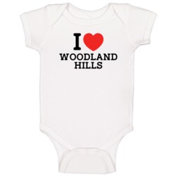 I Love Woodland Hills Usa Baby One Piece I Love Woodland Hills Usa Baby One Piece