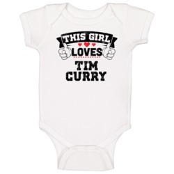 This Girl Loves Tim Curry Funny Fan Baby One Piece This Girl Loves Tim Curry Funny Fan Baby One Piece