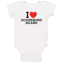 I Love Governors Island Usa Baby One Piece I Love Governors Island Usa Baby One Piece