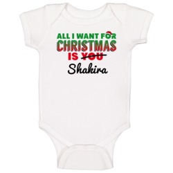 All I Want For Christmas Is Shakira Sexy Women Celebrity Fan Baby One All I Want For Christmas Is Shakira Sexy Women Celebrity Fan Baby One