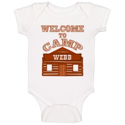 Webb Welcome To Camp Last Name Family Camping Trip Baby One Piece Webb Welcome To Camp Last Name Family Camping Trip Baby One Piece