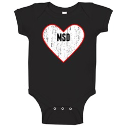 Usa Distressed Heart Baby One Piece Usa Distressed Heart Baby One Piece