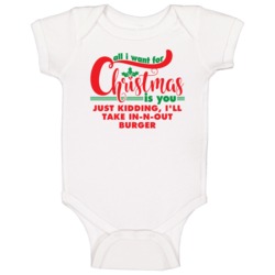 All I Want For Christmas Is You Jk In-n-out Burger Funny Holiday Gift 