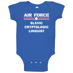 Slavic Cryptologic Linguist Us Air Force Baby One Piece Slavic Cryptologic Linguist Us Air Force Baby One Piece