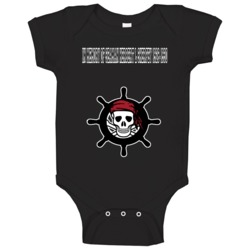 Trending Skull Pirate Ship Customizable Baby One Piece Trending Skull Pirate Ship Customizable Baby One Piece