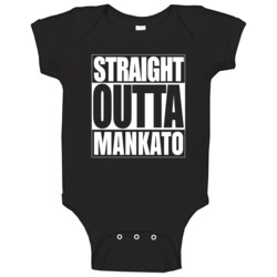 Straight Outta Parody Customizable Baby One Piece Straight Outta Parody Customizable Baby One Piece