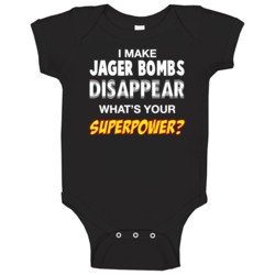 Disappear What's Your Superpower Funny Drinking Party Baby One Piece Disappear What's Your Superpower Funny Drinking Party Baby One Piece
