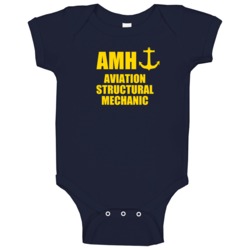 Aviation Structural Mechanic Amh Us Navy Baby One Piece Aviation Structural Mechanic Amh Us Navy Baby One Piece