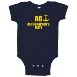 Aerographer's Mate Ag Us Navy Baby One Piece Aerographer's Mate Ag Us Navy Baby One Piece