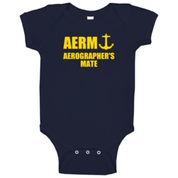 Aerographer's Mate Aerm Us Navy Baby One Piece Aerographer's Mate Aerm Us Navy Baby One Piece