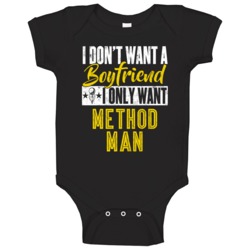I Only Want Method Man Hip Hop Fan Baby One Piece I Only Want Method Man Hip Hop Fan Baby One Piece