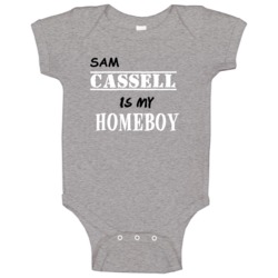 Sam Cassell Homeboy Basketball Hockey Baseball Football Baby One Piece Sam Cassell Homeboy Basketball Hockey Baseball Football Baby One Piece