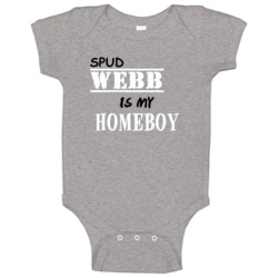 Spud Webb Homeboy Basketball Hockey Baseball Football Baby One Piece Spud Webb Homeboy Basketball Hockey Baseball Football Baby One Piece