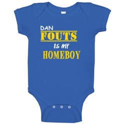 Dan Fouts Homeboy Basketball Hockey Baseball Football Baby One Piece Dan Fouts Homeboy Basketball Hockey Baseball Football Baby One Piece
