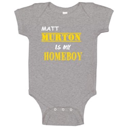Matt Murton Homeboy Basketball Hockey Baseball Football Baby One Piece Matt Murton Homeboy Basketball Hockey Baseball Football Baby One Piece