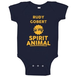 Rudy Gobert Is My Spirit Animal Utah Basketball Baby One Piece Rudy Gobert Is My Spirit Animal Utah Basketball Baby One Piece