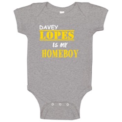 Davey Lopes Homeboy Basketball Hockey Baseball Football Baby One Piece Davey Lopes Homeboy Basketball Hockey Baseball Football Baby One Piece