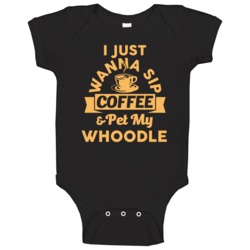 Sip Coffee And Pet My Animal Lover Customizable Baby One Piece Sip Coffee And Pet My Animal Lover Customizable Baby One Piece