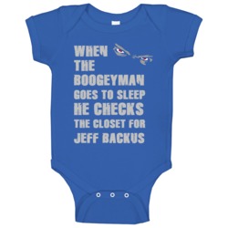 Jeff Backus Detroit Michigan Sports Boogeyman Baby One Piece Jeff Backus Detroit Michigan Sports Boogeyman Baby One Piece