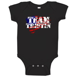 Tristin Team American Flag Military Themed Baby One Piece Tristin Team American Flag Military Themed Baby One Piece
