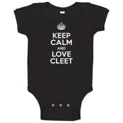 Cleet Keep Calm And Love Parody Custom Name Baby One Piece Cleet Keep Calm And Love Parody Custom Name Baby One Piece