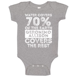 Water Covers Earth Geronimo Allison Green Bay Sports Football Baby One Water Covers Earth Geronimo Allison Green Bay Sports Football Baby One