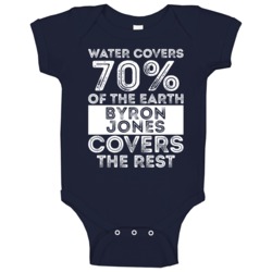 Water Covers Earth Byron Jones Dallas Sports Football Baby One Piece Water Covers Earth Byron Jones Dallas Sports Football Baby One Piece