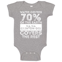 Water Covers Earth Ha Ha Clinton-dix Green Bay Sports Football Baby On Water Covers Earth Ha Ha Clinton-dix Green Bay Sports Football Baby On