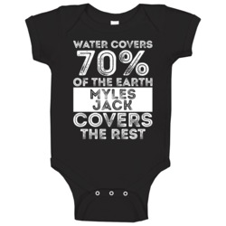 Water Covers Earth Myles Jack Jacksonville Sports Football Baby One Pi Water Covers Earth Myles Jack Jacksonville Sports Football Baby One Pi