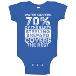 Water Covers Earth Sterling Shepard New York Sports Football Baby One Water Covers Earth Sterling Shepard New York Sports Football Baby One