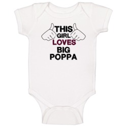 This Girl Loves Big Poppa Cool Hip Hop Baby One Piece This Girl Loves Big Poppa Cool Hip Hop Baby One Piece