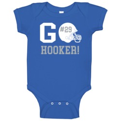 Go Player Malik Hooker Indianapolis Football Team Fan Baby One Piece Go Player Malik Hooker Indianapolis Football Team Fan Baby One Piece