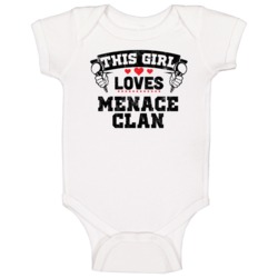 This Girl Loves Menace Clan Hip Hop Artist Fan Baby One Piece This Girl Loves Menace Clan Hip Hop Artist Fan Baby One Piece