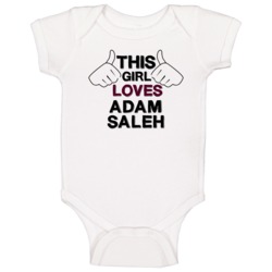 This Girl Loves Adam Saleh Cool Hip Hop Baby One Piece This Girl Loves Adam Saleh Cool Hip Hop Baby One Piece