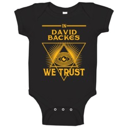 In David Backes We Trust Boston Hockey Baby One Piece In David Backes We Trust Boston Hockey Baby One Piece