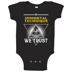 In Immortal Technique We Trust Hip Hop Artist Fan Baby One Piece In Immortal Technique We Trust Hip Hop Artist Fan Baby One Piece
