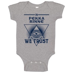 In Pekka Rinne We Trust Nashville Hockey Baby One Piece In Pekka Rinne We Trust Nashville Hockey Baby One Piece