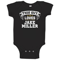 This Guy Loves Jake Miller Hip Hop Artist Fan Baby One Piece This Guy Loves Jake Miller Hip Hop Artist Fan Baby One Piece