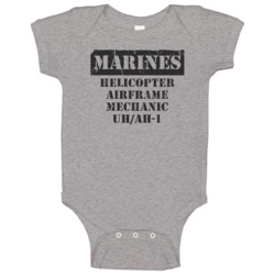 Helicopter Airframe Mechanic Uh/ah-1 Marines Baby One Piece Helicopter Airframe Mechanic Uh/ah-1 Marines Baby One Piece