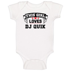 This Girl Loves Dj Quik Hip Hop Artist Fan Baby One Piece This Girl Loves Dj Quik Hip Hop Artist Fan Baby One Piece