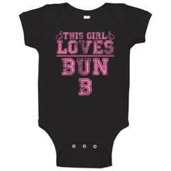 This Girl Loves Bun B Cool Hip Hop Baby One Piece This Girl Loves Bun B Cool Hip Hop Baby One Piece