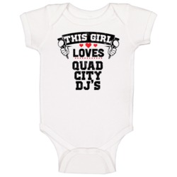 This Girl Loves Quad City Dj's Hip Hop Artist Fan Baby One Piece This Girl Loves Quad City Dj's Hip Hop Artist Fan Baby One Piece