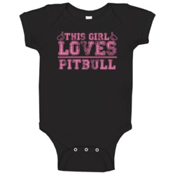 This Girl Loves Pitbull Cool Hip Hop Baby One Piece This Girl Loves Pitbull Cool Hip Hop Baby One Piece