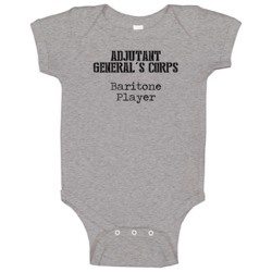 Baritone Player Us Army Military Occupation Baby One Piece Baritone Player Us Army Military Occupation Baby One Piece