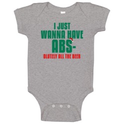 I Want Absolutely All The Beer Funny Christmas Workout Gym Baby One Pi I Want Absolutely All The Beer Funny Christmas Workout Gym Baby One Pi