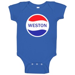 Weston Popular Drink Logo Parody Name Baby One Piece Weston Popular Drink Logo Parody Name Baby One Piece